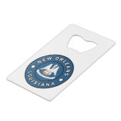 New Orleans Louisiana Geldbeutel Flaschenöffner (Vorderseite Schrägansicht)