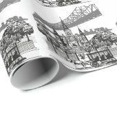 New Orleans Louisiana Geschenkpapier (Rolleneckpunkt)