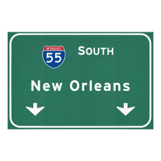 New Orleans Louisiana Interstate Highway Freeway : Fotodruck