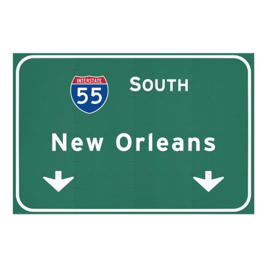 New Orleans Louisiana Interstate Highway Freeway : Fotodruck (Vorne)