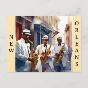 New Orleans Louisiana Jazz Postkarte