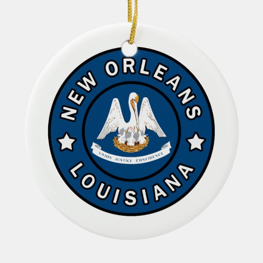 New Orleans Louisiana Keramik Ornament (Vorne)