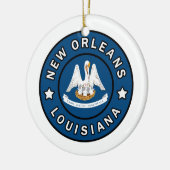 New Orleans Louisiana Keramik Ornament (Links)