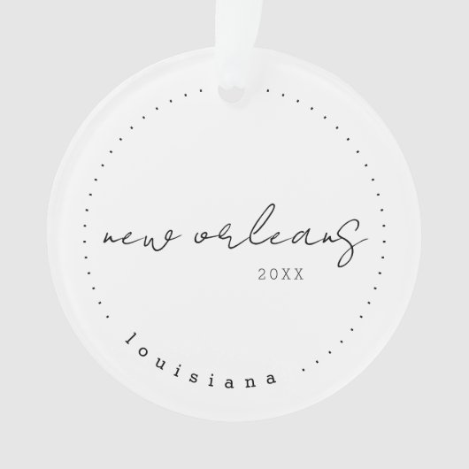 New Orleans, Louisiana LA Travel Vereinte Staaten Ornament (Vorderseite)