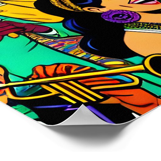 New Orleans, Louisiana Leute, die Spaß haben Poster (Ecke)