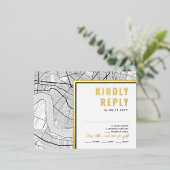 New Orleans, Louisiana Liebe Locator | UAWG Antwor Folie Einladungspostkarte (Stehend vorne)