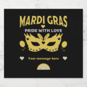 New Orleans Louisiana mardi gras Schaumweinetikett (Einzelnes Label)