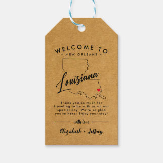 New Orleans Louisiana Minimalistisch Wedding Willk Geschenkanhänger
