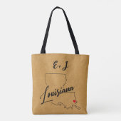 New Orleans Louisiana Minimalistisch Wedding Willk Tasche (Rückseite)