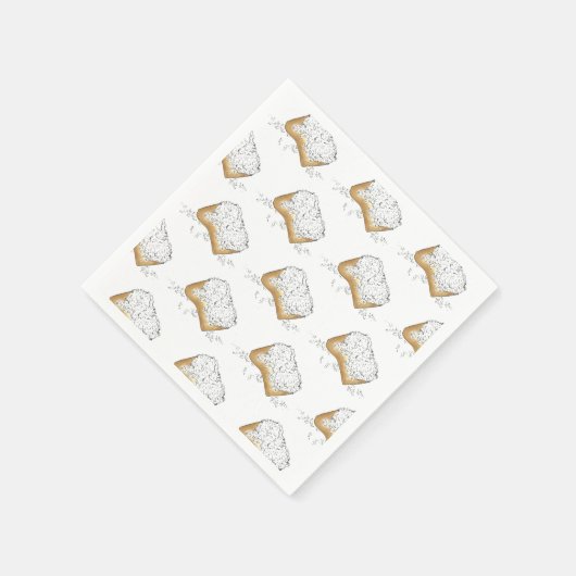 New Orleans Louisiana NOLA Zuckerhut Konditorei Serviette (Ecke)