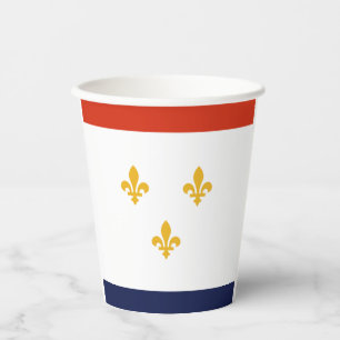 New Orleans (Louisiana): Papiertücher auf der Flag Pappbecher