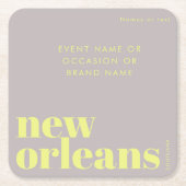 New orleans Louisiana Party Paper Untersetzer (Vorderseite)