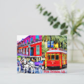 New Orleans, Louisiana Postkarte (Stehend Vorderseite)