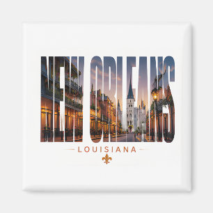 New Orleans Louisiana Reise Design Magnet