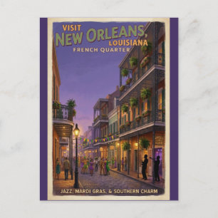 New Orleans Louisiana Reise-Postkarte  Postkarte