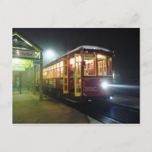 New Orleans, Louisiana - Riverfront Streetcar Postkarte (Vorderseite)