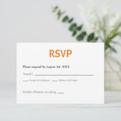 New Orleans Louisiana RSVP Card Retro (Stehend Vorderseite)