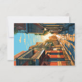 New Orleans Louisiana RSVP Card Retro (Rückseite)