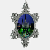 New Orleans Louisiana Schneeflocken Zinn-Ornament (Links)
