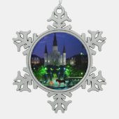 New Orleans Louisiana Schneeflocken Zinn-Ornament (Vorderseite)