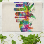 New Orleans Louisiana Skyline Geschirrtuch (Gefaltet)