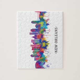 New Orleans Louisiana Skyline Puzzle