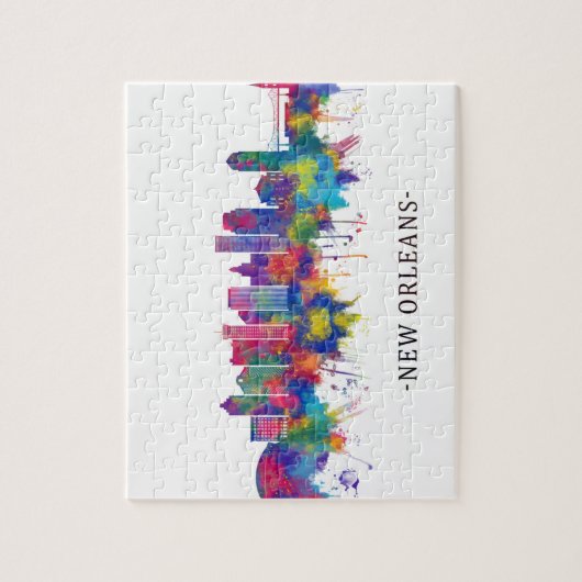 New Orleans Louisiana Skyline Puzzle (Vertikal)