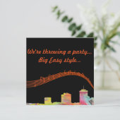 NEW ORLEANS, LOUISIANA SKYLINE WB1 - SAVE THE DATE (Stehend Vorderseite)