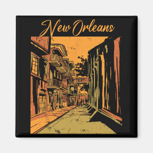 New Orleans Louisiana Souvenir Bourbon Street Magnet