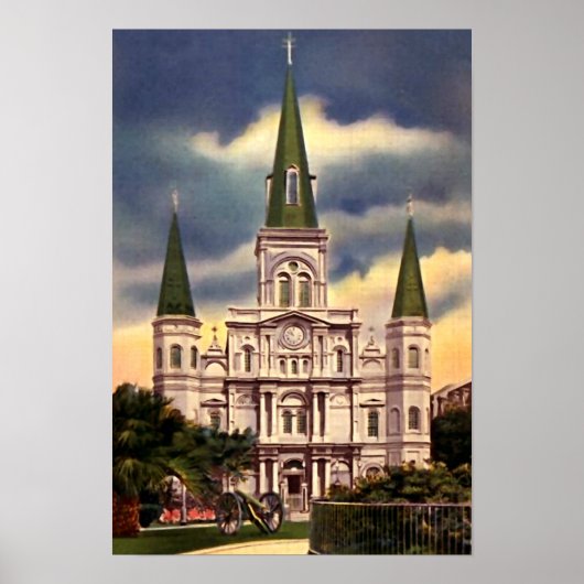 New Orleans Louisiana St Louis Kathedrale Poster (Vorne)