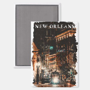 New Orleans Louisiana Stadtansicht Magnet