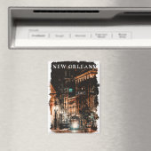 New Orleans Louisiana Stadtansicht Magnet (In Situ (Geschirrspüler))