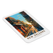 New Orleans Louisiana Städtische Badeanstalt Magnet (Rechte Seite)