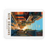 New Orleans Louisiana Städtische Badeanstalt Magnet (Horizontal)