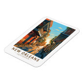 New Orleans Louisiana Städtische Badeanstalt Magnet (Linke Seite)