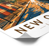 New Orleans Louisiana Städtische Badeanstalt Poster (Ecke)