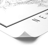 New Orleans Louisiana Street Map Poster (Ecke)