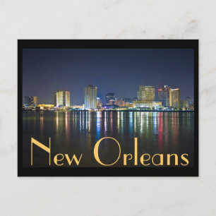 New Orleans, Louisiana / The Big Easy in der Nacht Postkarte