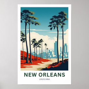 New Orleans Louisiana Travel Poster