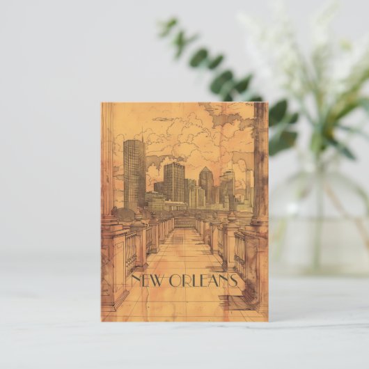 New Orleans Louisiana Travel Postkarte (Stehend Vorderseite)