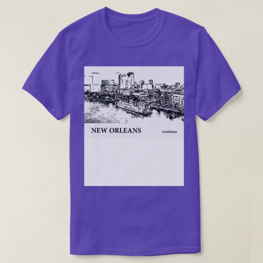 New Orleans Louisiana TShirt (Design vorne)