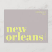 New Orleans Louisiana typografie Postcard Postkarte (Vorderseite)