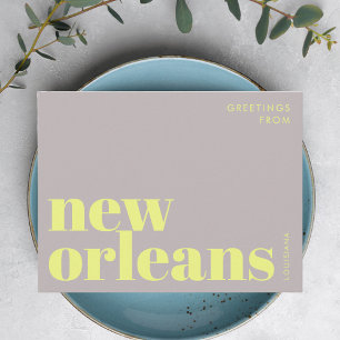 New Orleans Louisiana typografie Postcard Postkarte