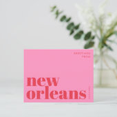 New Orleans Louisiana typografie Postcard Postkarte (Stehend Vorderseite)