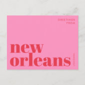 New Orleans Louisiana typografie Postcard Postkarte (Vorderseite)