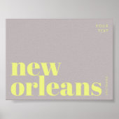 New Orleans Louisiana Typografie Poster (Vorne)
