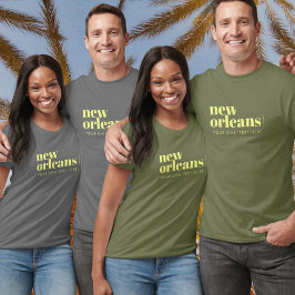 New Orleans Louisiana Typografie T-Shirt