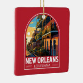 New Orleans Louisiana Vintag Keramikornament (Rechts)