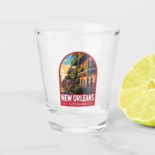 New Orleans Louisiana Vintag Schnapsglas