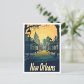 New Orleans Louisiana Vintage Postkarte (Stehend Vorderseite)